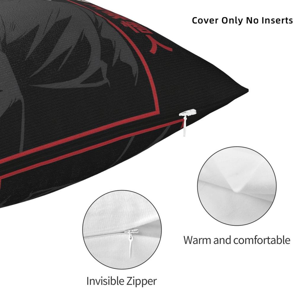 Jujutsu Kaisen Gojo Satoru Pillow Cover Polyester Pillow Case Cushion Cover Fashion Pillowcases For Office Car Home Decorative