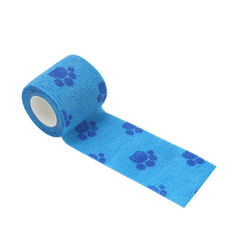 Claw Pattern Printed Self Adhesive Elastic Bandage 4.5m Non-Woven Finger Knee Sports Wrap Tape Dogs Cat Leg Paw First Aid Kit