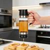 Press Honey Dispenser Bottle Syrup & Sauce Container with No-Drip Spout BPA-Free Plastic Honey Pourer Bottle for Kitchen Coffee Barbecue Use