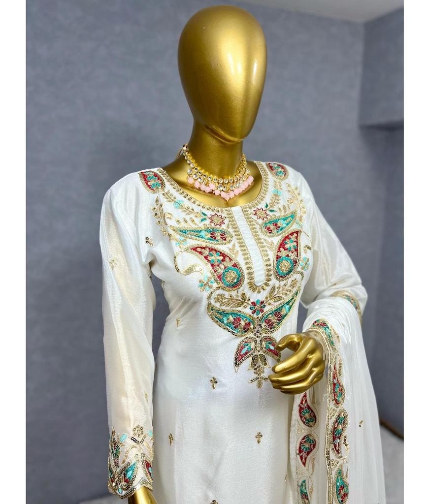 Tenue de soirée Bollywood pour femmes Salwar Kameez Palazzo Sharara Ensemble Tenue de soirée indienne pakistanaise