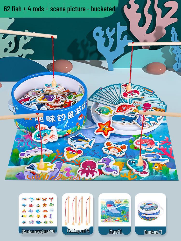 Magnetic Fishing Toy for Toddlers 1-3 Years: Fun Gift for Intellectual Development of Kids Aged 2-2.5