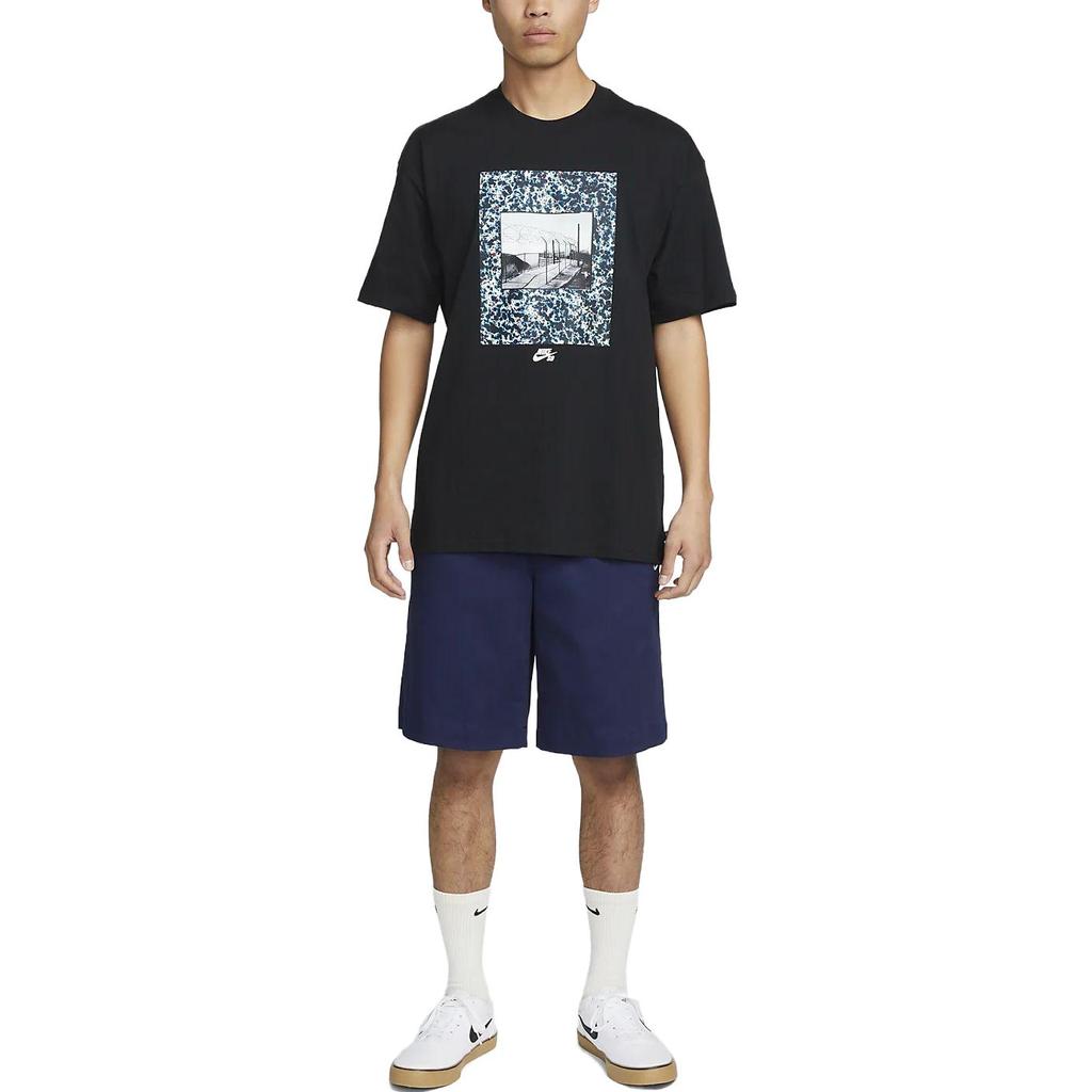 Nike Drop Shoulder Sleeve T-Shirt Men's Black FB8141-010