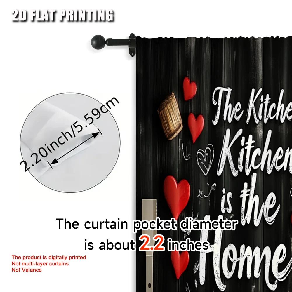Room Darkening Plane Printing Print Curtains Chic Kitchen Polyester Woven Without Rod Decorations Home Use Living Curtain Set Of 2 Made Washable