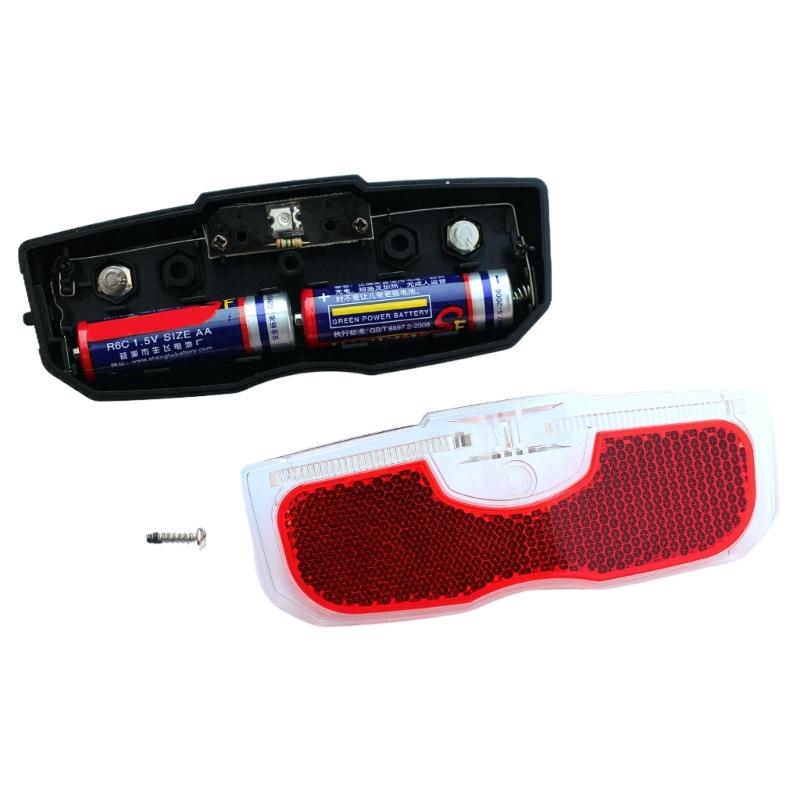 Waterproof Bicycles Rear Seats Reflective Taillight Cycling Rear Reflector Tail Light Luggage Rack Mounted Bike Light
