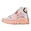 Li Ning We Wo Sakura Limited Fabric Synthetic Leather Shock Absorbing Non-Slip Wear-Resistant High-Top Sports Casual Shoes Women Sneakers AGCR276-1