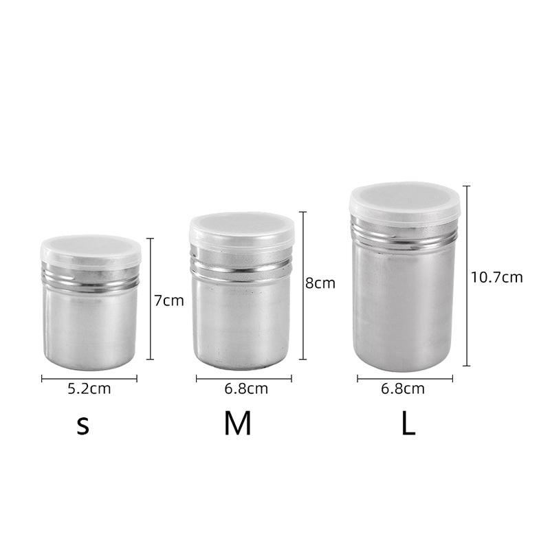 Edelstahl Kaffee Shaker Kakao Schokolade Mehl Puderzucker Sieb Filter Schaumspray Küche Kuchen BBQ Küchenhelfer mit Deckel