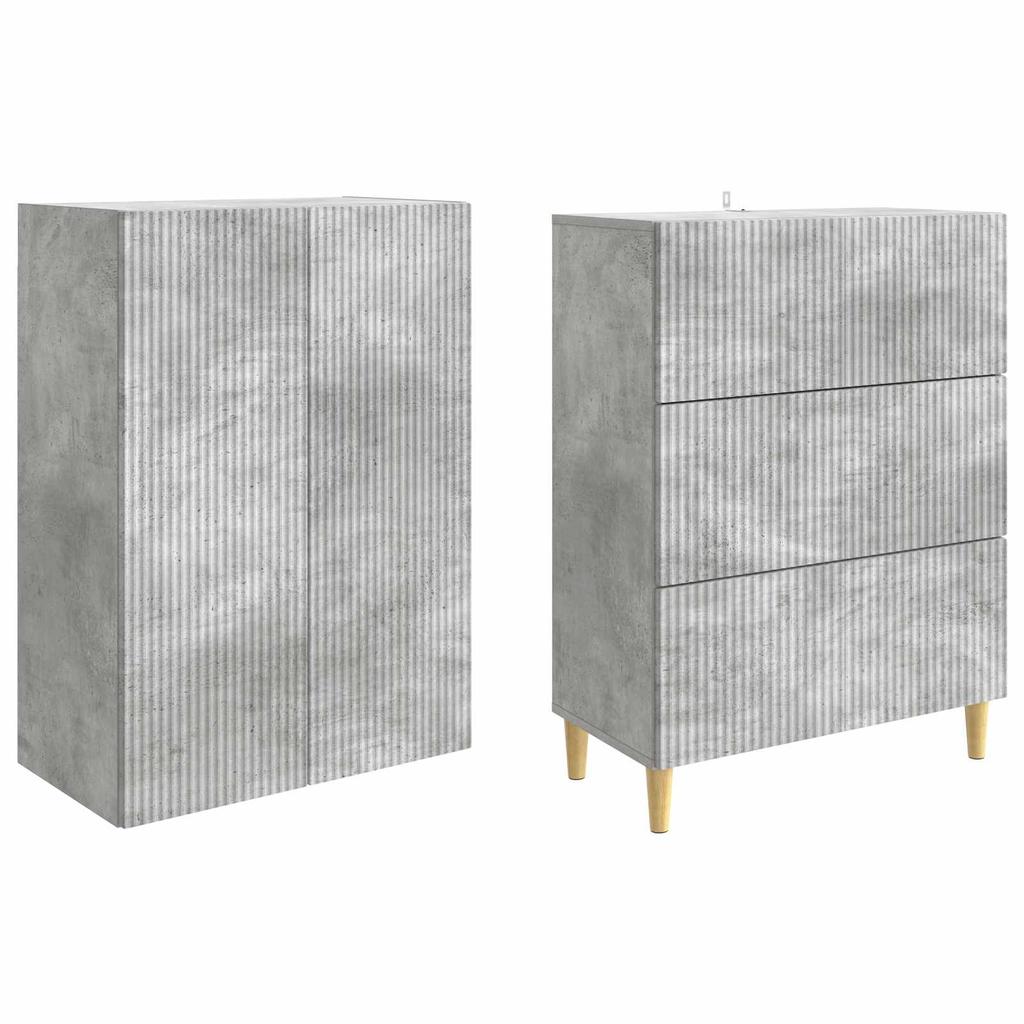 Cabinet Set 2 pcs 66 x 34.5 x 90 cm Particleboard