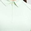 Fila Solid Color Golf Knit Polo Shirt Women Tops Pigweed-Green A11W335111F-LG