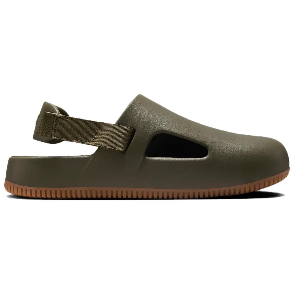 Nike Calm Mule Medium Olive Men Sneakers Green Gum-Medium-Brown FD5131-202