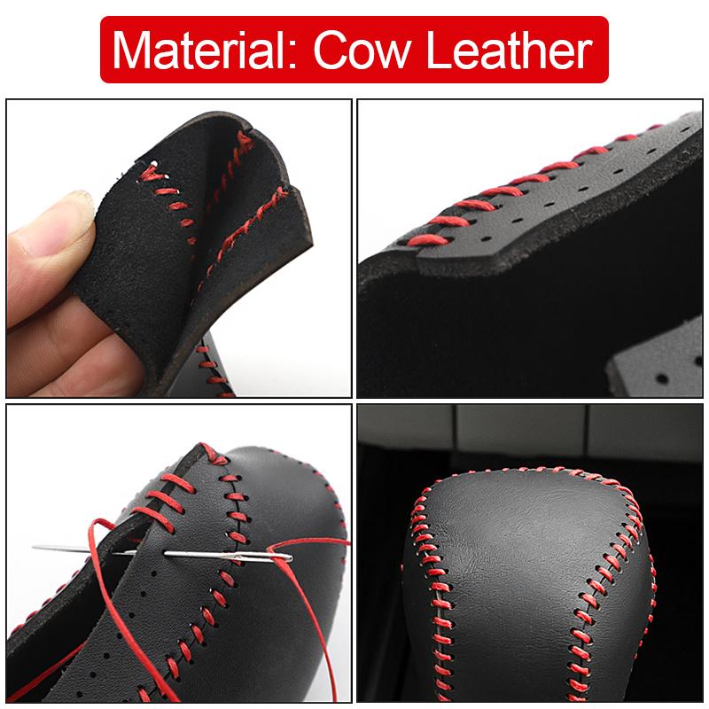 For Toyota Camry 70 XV70 2018- 2022 2023 Leather Car Gear Shift Collars Car Shift Knob Cover Case Decoration