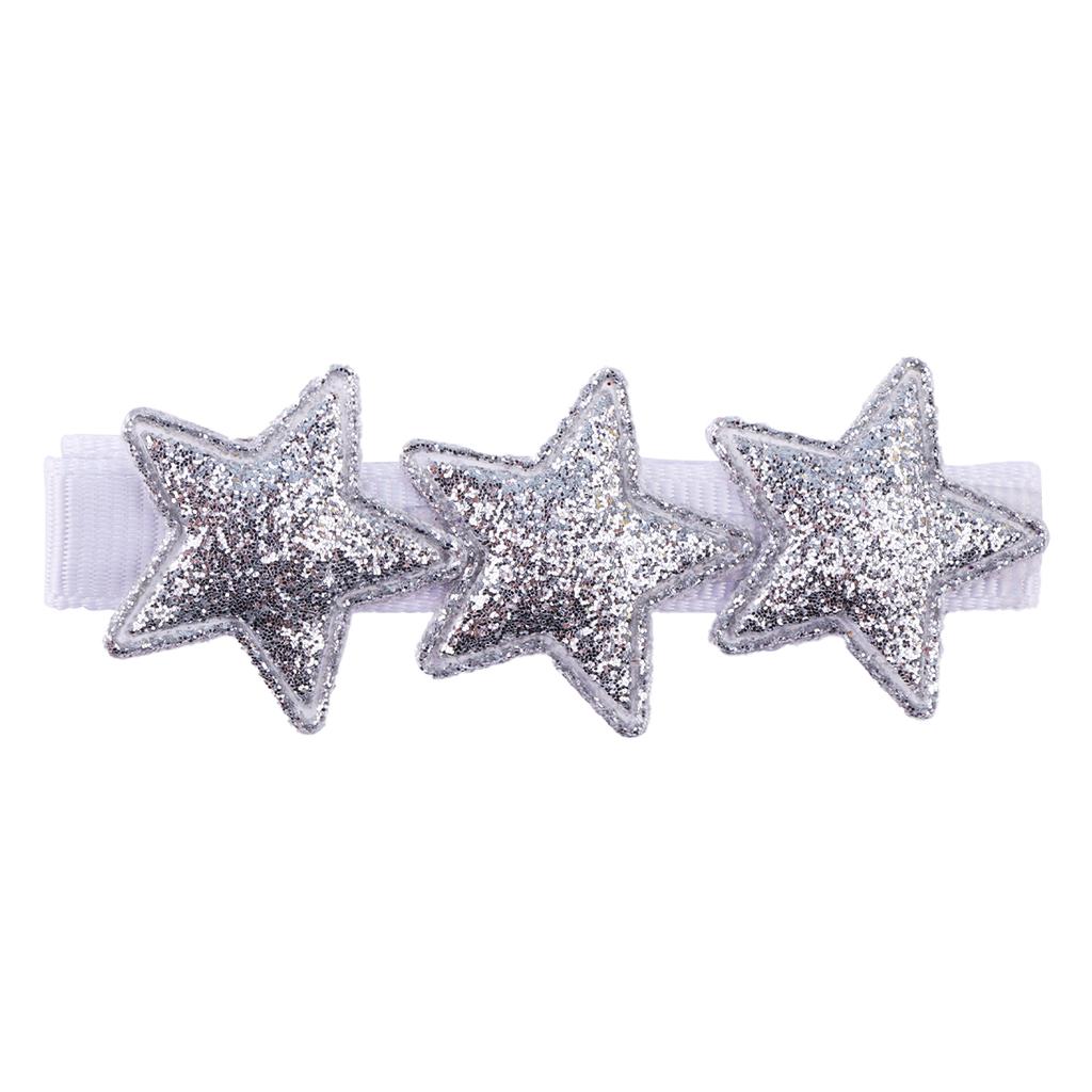 Glitter Star Hair Clips for Girls Sparkly Rainbow Clips Kids Hairpins Star Shaped Hair Barrettes Headwear Hair Accessories