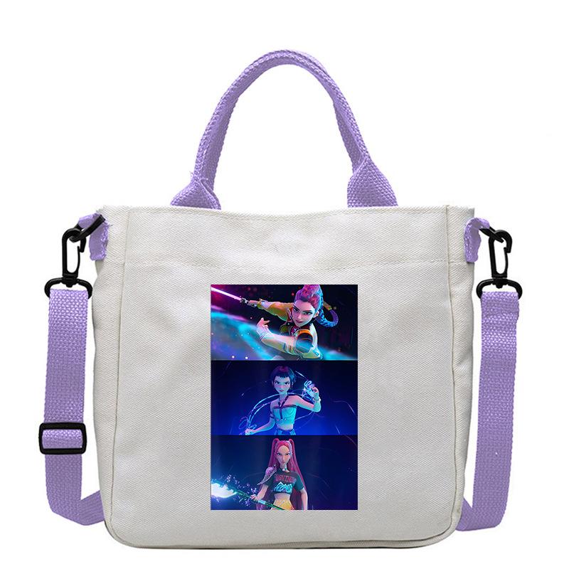 KPop Demon Hunters Anime Women's Crossbody Pouch Aesthetics KPop Demon Hunters Shoulder Bags Korean Fashion Messenger Pouch