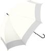 Long Umbrella UV and Rain Nuance Bicolor Cool White 58cm [Nakaya] (Sun Umbrella) 916-074