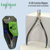Easy Cut D09 Stainless Steel Cuticle Nipper – Sharp Trim Manicure Tool for Fingernail Care