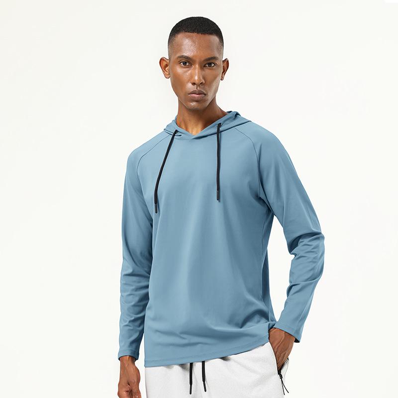 

Мужская трансграничная быстросохнущая высокоэластичная толстовка с капюшоном для бега на осень/зиму XXL (Height 180-185cm)