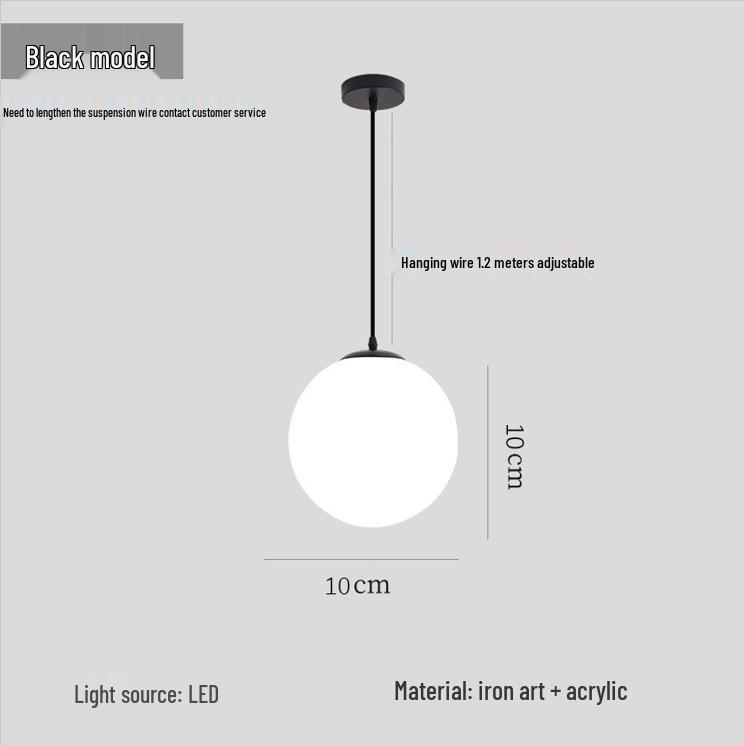 

Современный минималистичный подвесной светильник в виде стеклянной сферы для баров, магазинов и торговых центров.