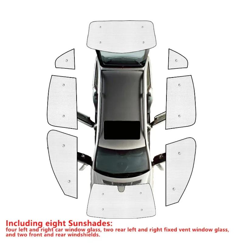 For Volvo XC60 MK2 2018~2024 Car Sunshades Full Coverage Windshield Sun Visor Curta Rear Side Window Anti-UV Pads Accessories
