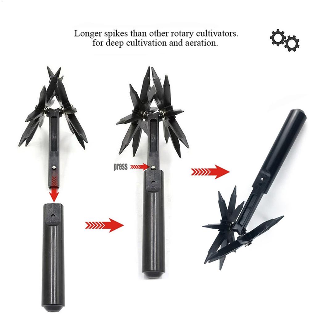 Hand Tiller Garden Tool Garden Tiller Manual Soil Cultivator Tool For Farming Aeration Planting Potting Edging Vegetable