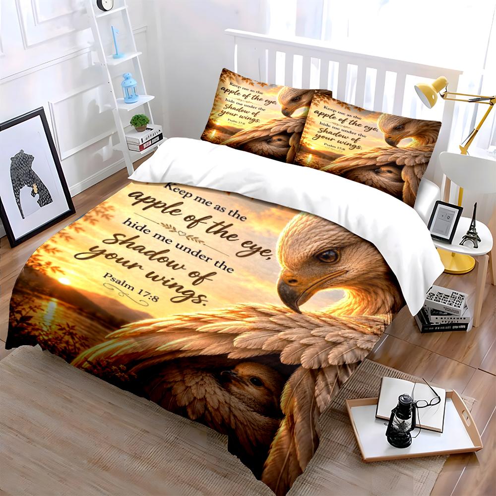Keep Me Under Your Wings Bedding Set Bedding set (1 duvet cover, 2 pillowcases, duvet not included)