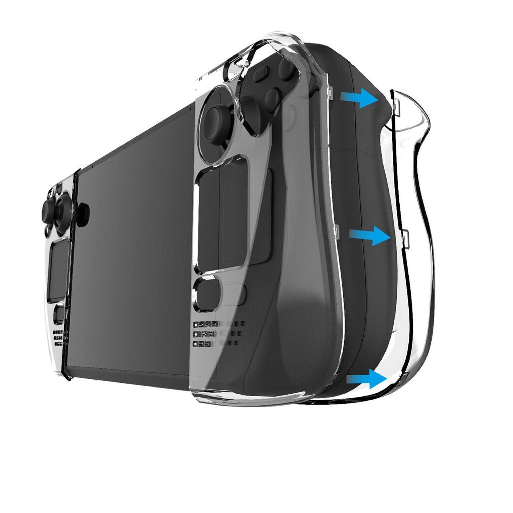 Transparent PC Hard Case for Steam Deck Host Split Crystal Protective Cases