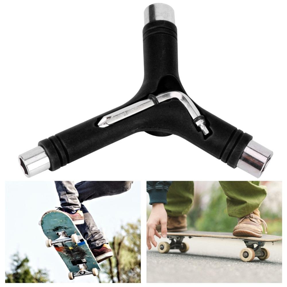 2 Stück Stahl Skate Wrench Fünf Funktionen Longboard Wrench Langlebiger Skateboard Wrench Für Longboard