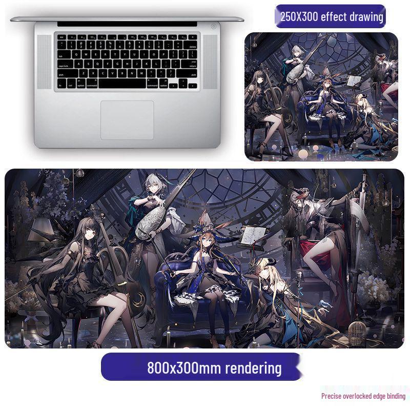 Arknights Chen Amiya Skadi 2D Game Large Mouse Pad for Home Desk