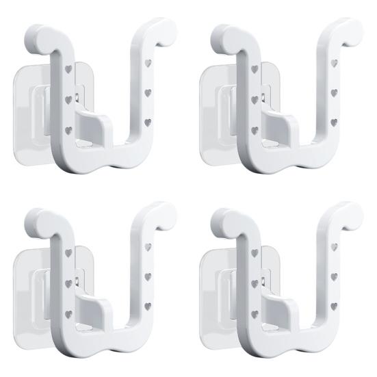 1/4 ks U-tvarovaný držák na pantofle Nástěnný úložný regál Silná nosnost