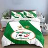 Algeria Football Bedding Set Bedding Duvet Cover Set Duvet Cover Pillowcases  (1 * Duvet Cover 2 * Pillowcases, without duvet insert)