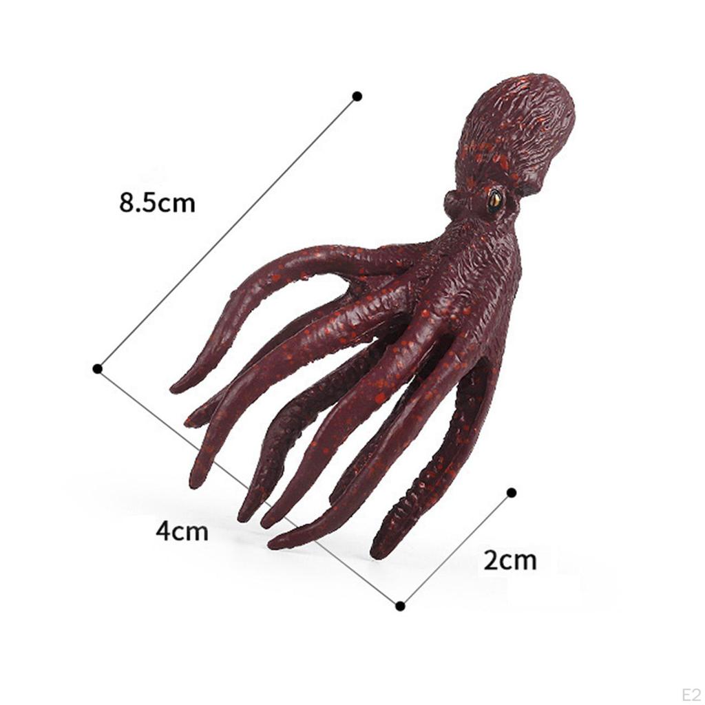 Simulation Sea Animal Figure Toys Squid Figurine Model Toy Miniature Simulated Action Figures for