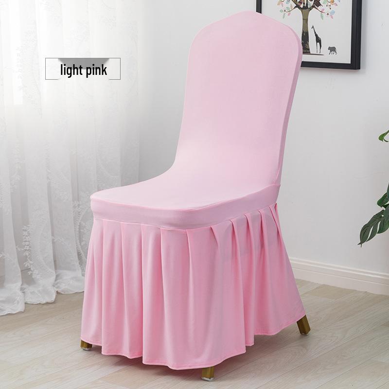 Universeller elastischer plissierter Stuhlhussenrock für Hochzeiten, Bankette, Hotels, Wohnungen und Restaurants.