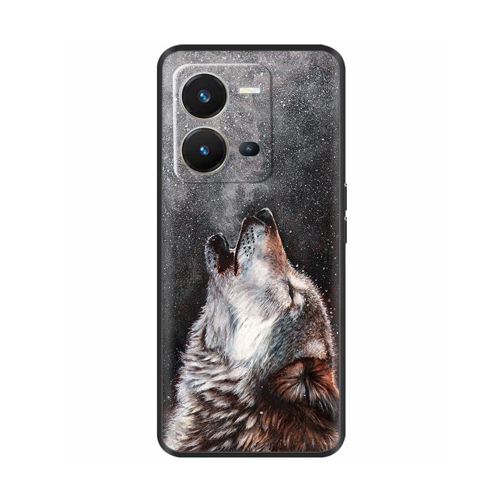 Cute Silicon Phone Case For Vivo X80 Lite 5G Case 2022 Black Silicone Soft TPU Back Cover for vivo X80 Lite X80Lite Bumper Capas
