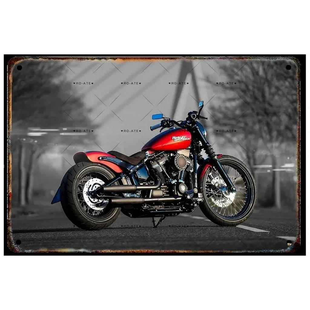Plaque Metal Tin Signs Motorcycles Wall Decoration Vintage Art Posters Iron Painting for Man Cave Home Cafe Garage Club Bar