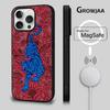 იაპონური უკიიო-ე ვეფხვის ტელეფონის ქეისი iPhone 17,16,15,14,13,12,11,Pro,Max,Plus,Mini,SE4,E-სთვის, მაგნიტური Magsafe უკაბელო დატენვით