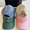Casual simple embroidery letter C baseball cap children spring and summer new couple cap versatile and small face