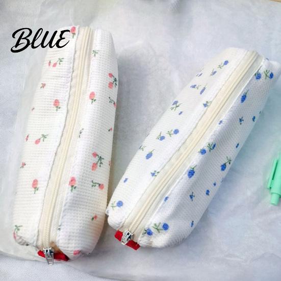 School Supplies Pouch Cute Floral Pencil Case Mini Cotton for Pens Pencils Erasers