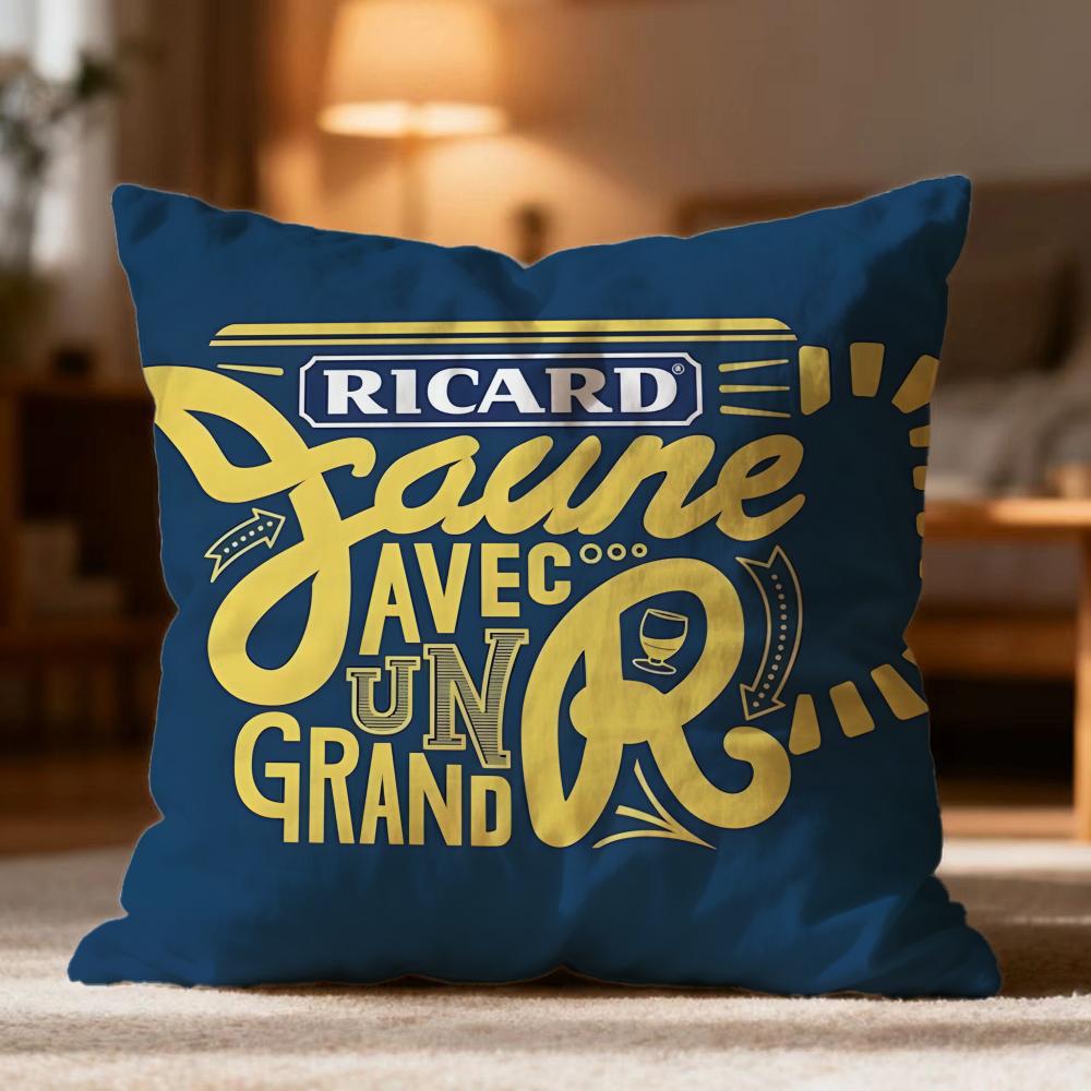 Popular R-RRicard Cushion Cover Soft Washable Pillow Case Multi-Scene for Couch Bed Travel Office Use