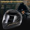 Full Face Helmet with Detachable Neck Warmer, Breathable and Comfortable Liner, Lightweight Bike Riding Helmet for Men