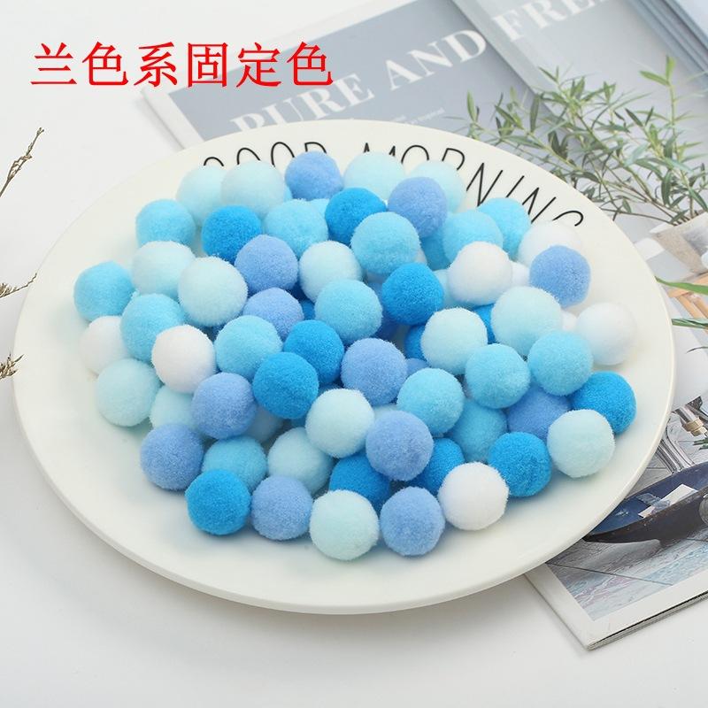 

Мини пушистый мягкий шарик цветной высокоэластичный шар 1/1,5/2/2,5/3 см DIY полиэстеровый плюшевый шар аксессуары для обуви и шляпы 2cm100pc