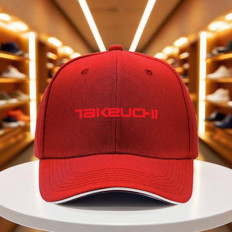 1pc of The New 2025 Summer And Autumn Lightweight Baseball Cap for Men And Women Featuring Takeuchi Red Lettering One Size