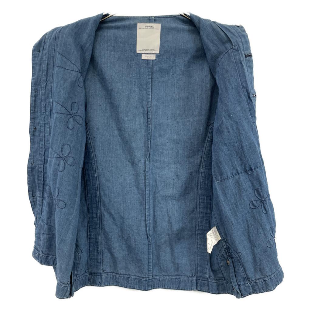 VISVIM Indigo White Owl Champagne Shirt tops 2 IndigoUsed