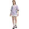 Fila X Maison Kitsune Fox T-Shirt Lightweight Breathable Quick-Dry Casual Versatile Short Sleeve Unisex Tops Purple F11U529101F-VT