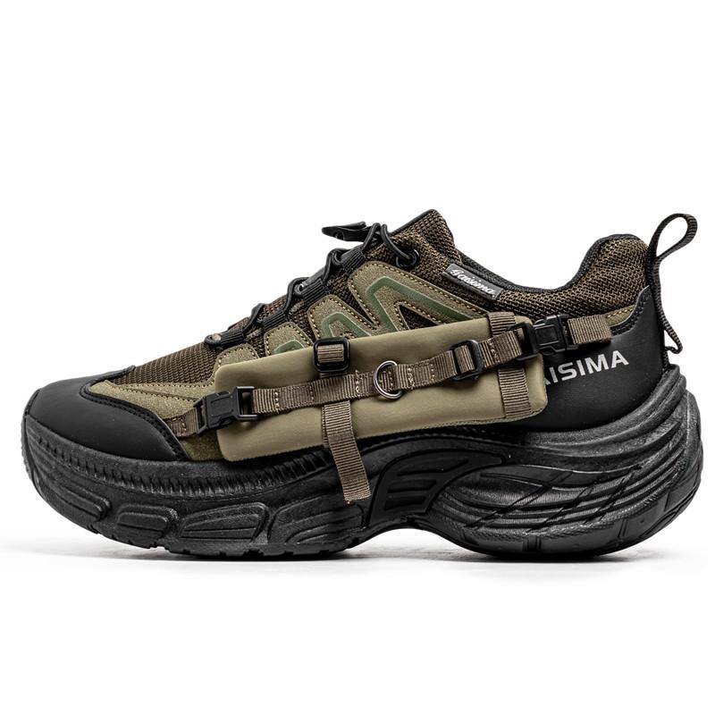 Skor för Män Nät Andningsbara Plattformssneakers Utomhus Trendiga Sportsverktyg Klättring Lätt Lyx Ny Tjock Sula Herrskor