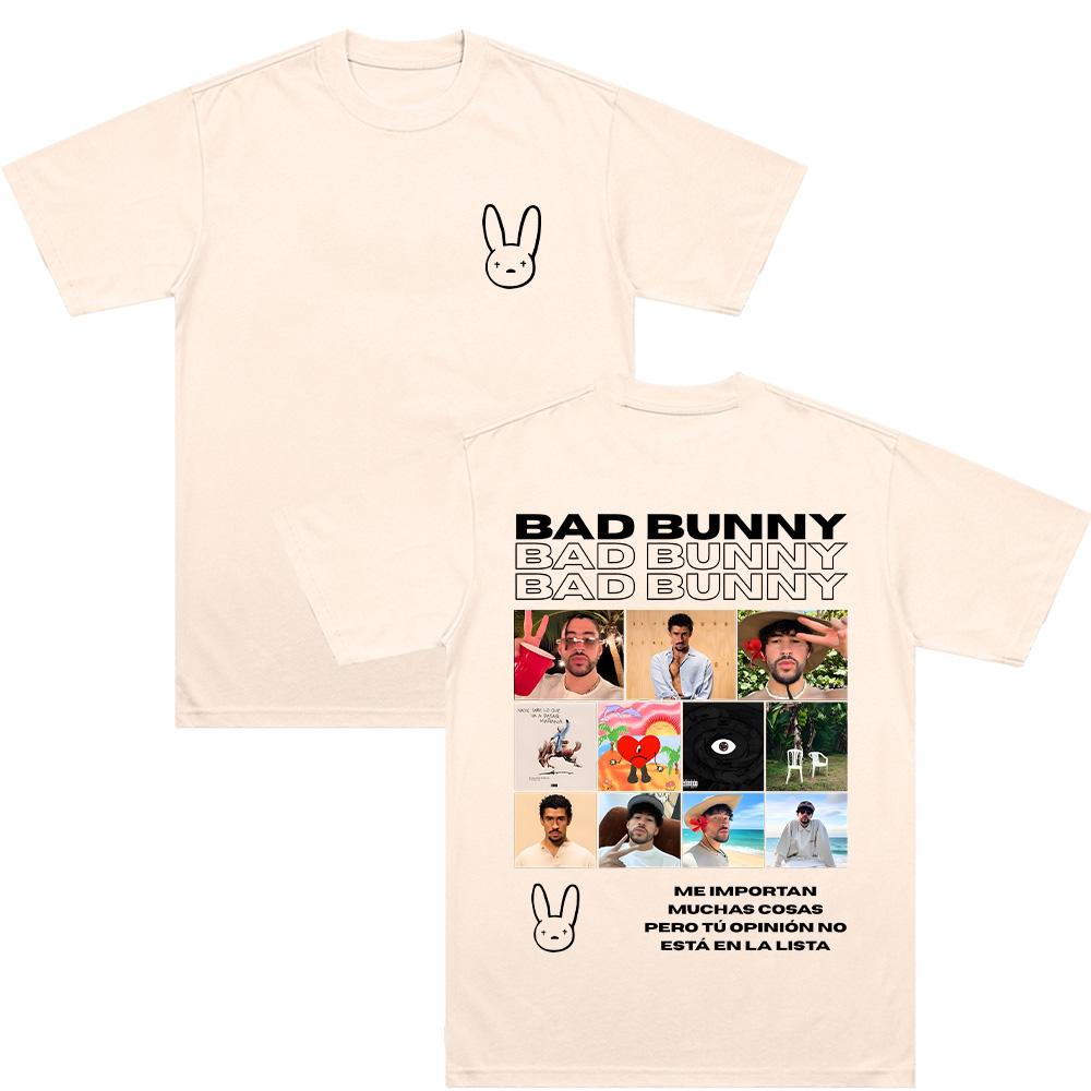 

Беніто Bad Bunny Миска Dtmf Дебі Зробити Більше Фото Футболки Чоловіки Жінки Одяг Харадзюку Високоякісний Одяг Бавовняні Топи Подарунок для Фанатів XXL пісочний