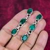 Emerald 925 Solid Sterling Silver Earrings, Handmade Gemstone Earrings Jewelry, Gifts For Wife Brand New Earrings