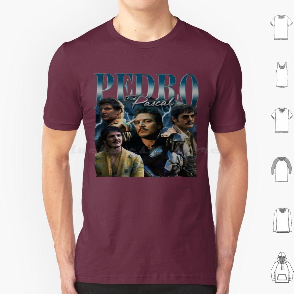 Pedro Pascal Daddy Pedro Pascal Meme I Love Timothee Chalamet Pedro Pascal Cursed Fan Collage T Shirt Cotton Men Women Diy