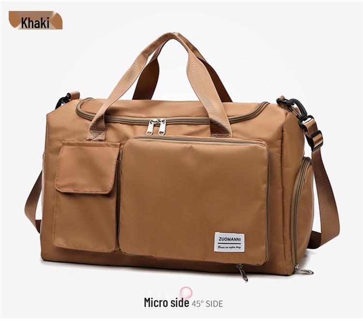 Fashion Fitness Bag: Men's & Women's Water-Repellent Handbag with Wet/Dry Separation, Shoe Compartment - Ideal for Sports & Travel.