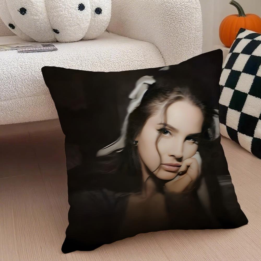 LLana Del Rey Cushion Cover Linen Pillow Case Soft Breathable Protective Couch Room Decoration