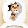Yousheng Lovely Cat Toilet Lid Wall Sticker Fashion Home Art
