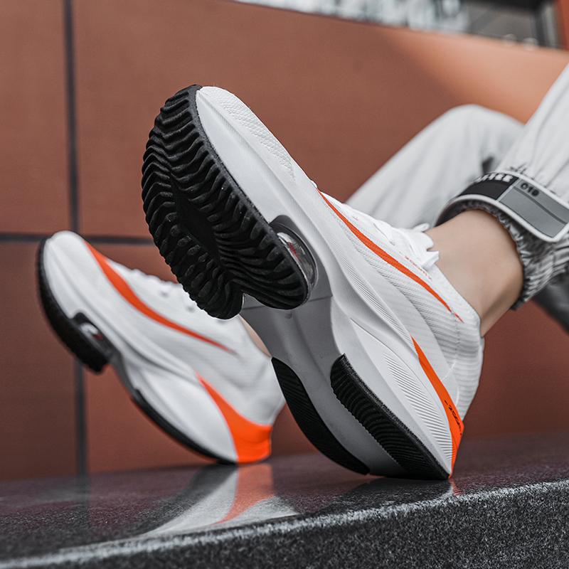 Herren Unisex Mode Sneaker Atmungsaktiv Bequem Runde Zehenpartie Laufschuhe Damen Trainer Dämpfung Paar Schnürschuhe Tennisschuhe