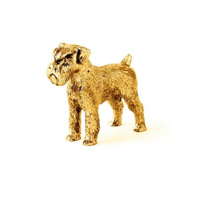 Schnauzer 22ct Gold Plated British Art Dog Figure Collection